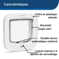 PORTE 4 POSITIONS LUXE - Blanc - cy0864